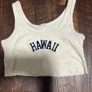JOHN GUALT Hawaii brandy tank top